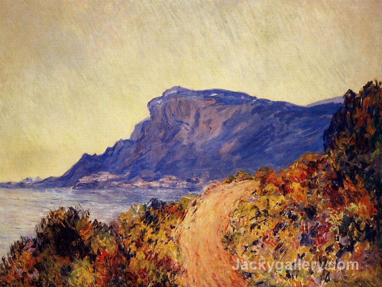 The Red Road at Cap Martin, near Menton by Claude Monet paintings reproduction